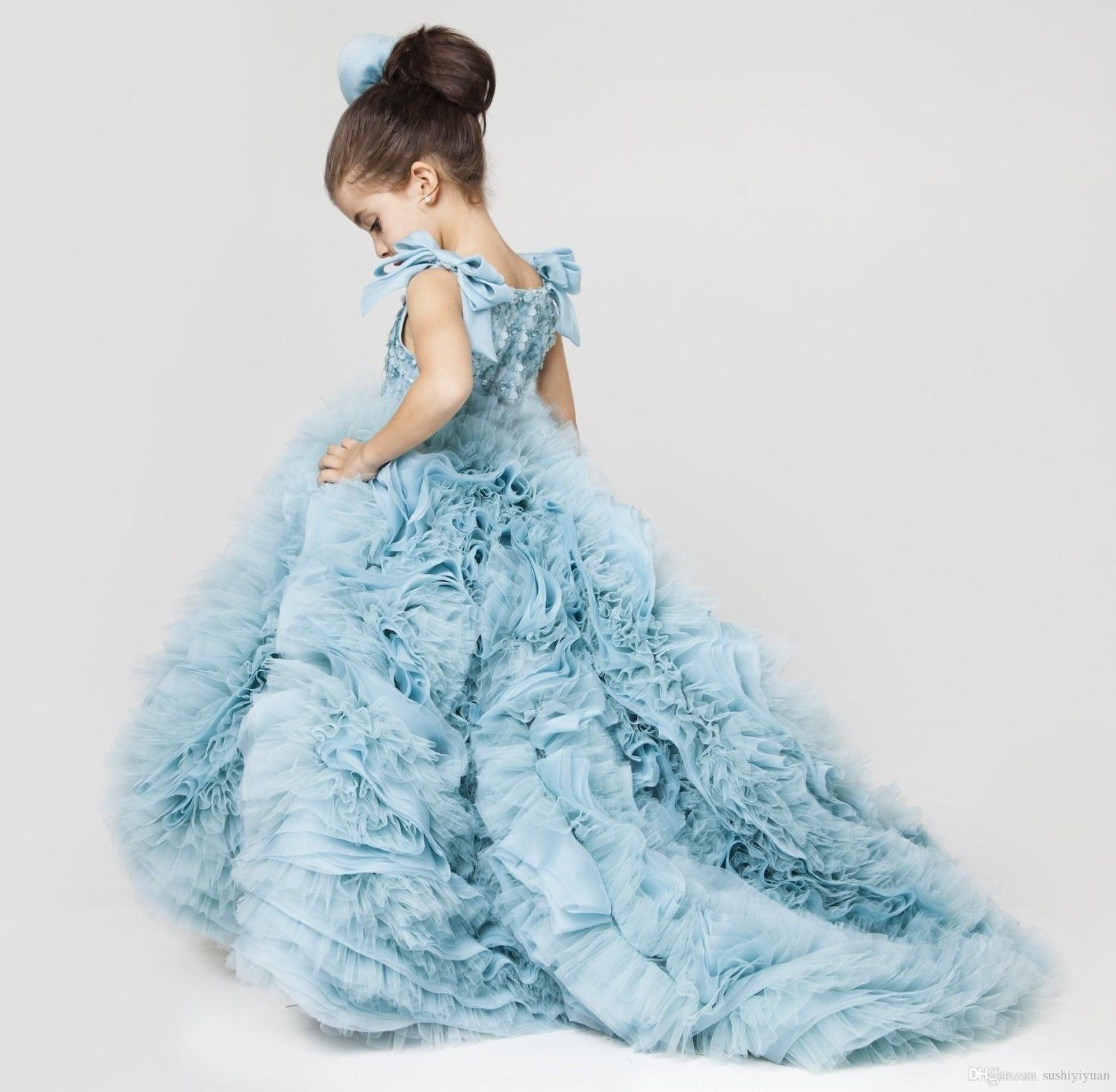 Light Blue Flower Girl Dresses